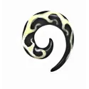 2,2 cm Weisse Spirale / 002 - PLCi01