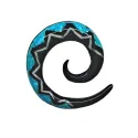 2 cm Blau Spirale / 008 - PLCi01