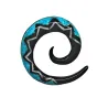 2 cm Blau Spirale / 008 - PLCi01