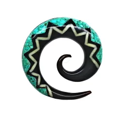 3 cm Blau Spirale / 009 - PLCi01