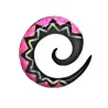 2,5 cm Spirale Rose / 012 - PLCi01