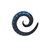 2 cm Spirale Bleu / 016 - PLCi01