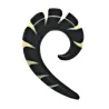 4,5 cm Weisse Spirale / 020 - PLCi01