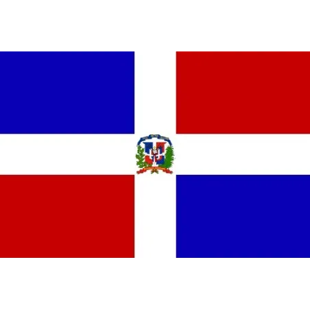 Drapeau de le République Dominicaine.- bijouxbijoux.ch
