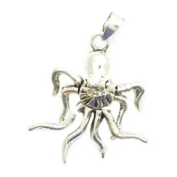 pendentif argent poulpe