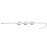 bracelet en argent massif avec 3 strass pour 79 francs .-bijouxbijoux.ch