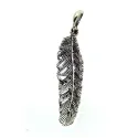 pendentif en argent,massif "feuille" .-bijouxbijoux.ch