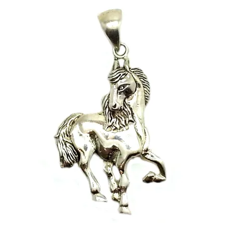 Pendentif cheval en argent