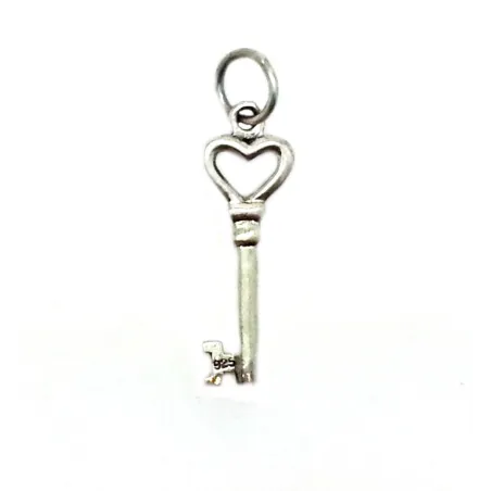 pendentif en argent "petite clé des coeurs" 29 francs .-bijouxbijoux.ch