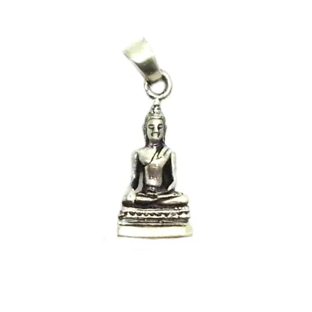 pendentif en argent en forme de petit Bouddha pour 29 francs .-bijouxbijoux.ch