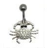 piercing de nombril en forme de crâbe de qualité 316 L .- bijouxbijoux.ch