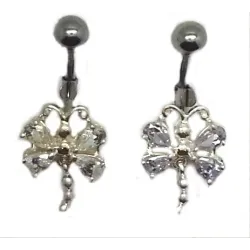 piercing papillon pour nombril de qualité.- bijouxbijoux.ch