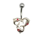 piercing de nombril triple dauphin ,très avantageux.- bijouxbijoux.ch