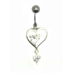 piercing de nombril la clé de votre coeur.- bijouxbijoux.ch