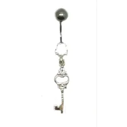 piercing de nombril la petite clé de votre coeur.- bijouxbijoux.ch