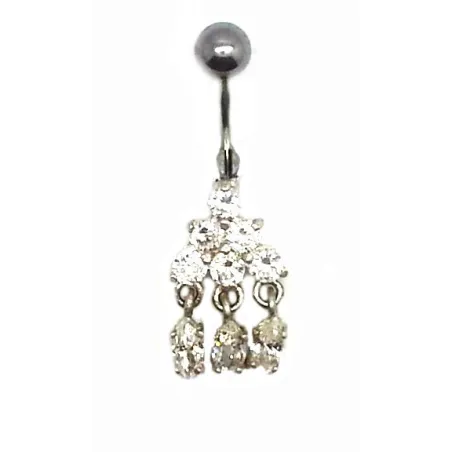 piercing de nombril avec des cristaux,très mignon et attractif.- bijouxbijoux.ch