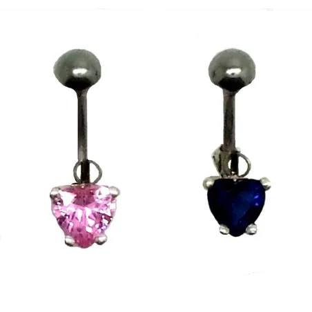 piercing de nombril avec un joli petit coeur avec un prix attractif.- bijouxbijoux.ch