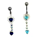 piercing de nombril de bonne longueur,prix-qualité top, en forme de coeur. - bijouxbijoux.ch