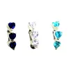 piercing de nombril trois coeurs  de haute qualité.- bijouxbijoux.ch