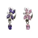 piercing de nombril en forme de jolie fleur de couleur.- bijouxbijoux.ch
