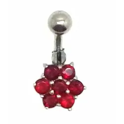 piercing de nombril composé d'une très jolie fleur de strass.- bijouxbijoux.ch