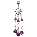piercing de nombril en argent,vraiment magnifique avec de nombreux strass.-bijouxbijoux.ch