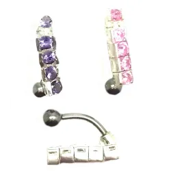 piercing inversé pour le nombril en acier chirurgical et argent pour seulement 39 frs.-bijouxbijoux.ch
