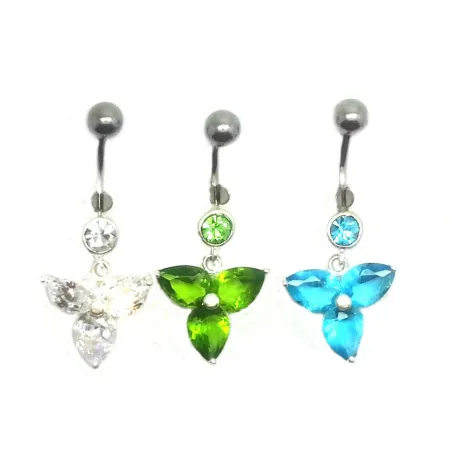 piercing de nombril avec des strass de couleur, pour 39 francs seulement chez bijouxbijoux.ch