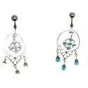 piercing de nombril en argent et acier chirurgical avec des strass pour 29 frs .-bijouxbijoux.ch