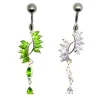 piercing de nombril en argent et acier chirurgical avec des strass pour 49 frs .-bijouxbijoux.ch