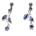piercing de nombril avec des strass de couleur, pour 39 francs seulement chez bijouxbijoux.ch