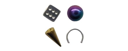 Piercings en pièces détachées 1,2 mm